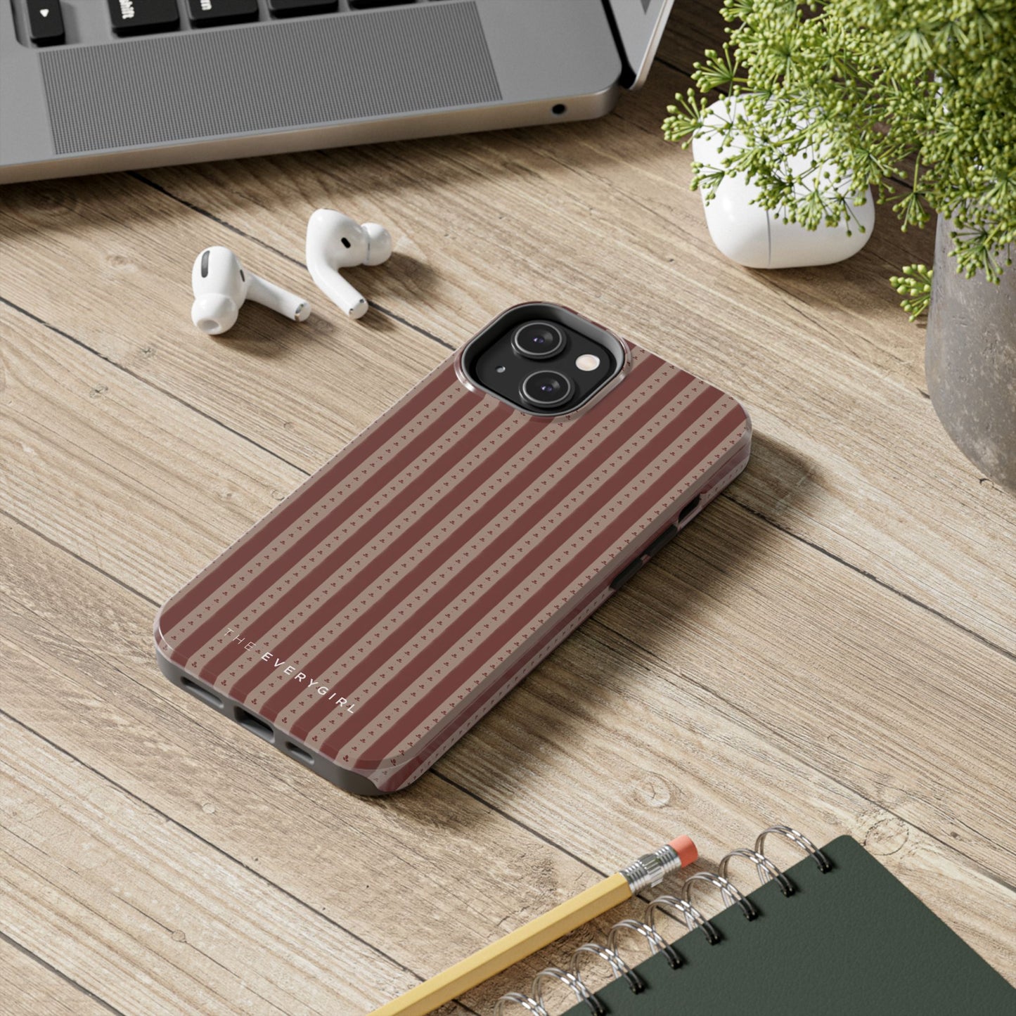 Muted Red Stripe IPhone Case