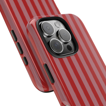 Red & Pink Stripes IPhone Case