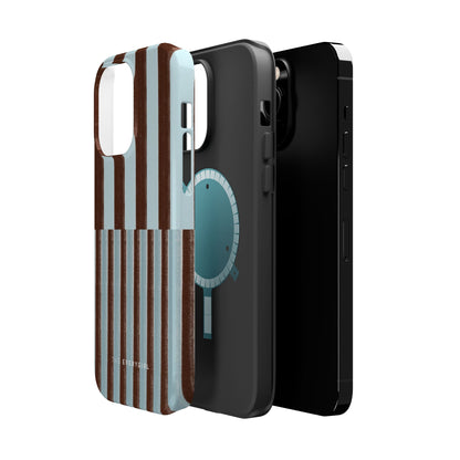 Blue & Brown Contrast Phone Case