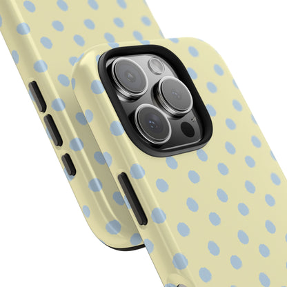 Third Coast – Yellow & Blue Polka Dots Phone Case