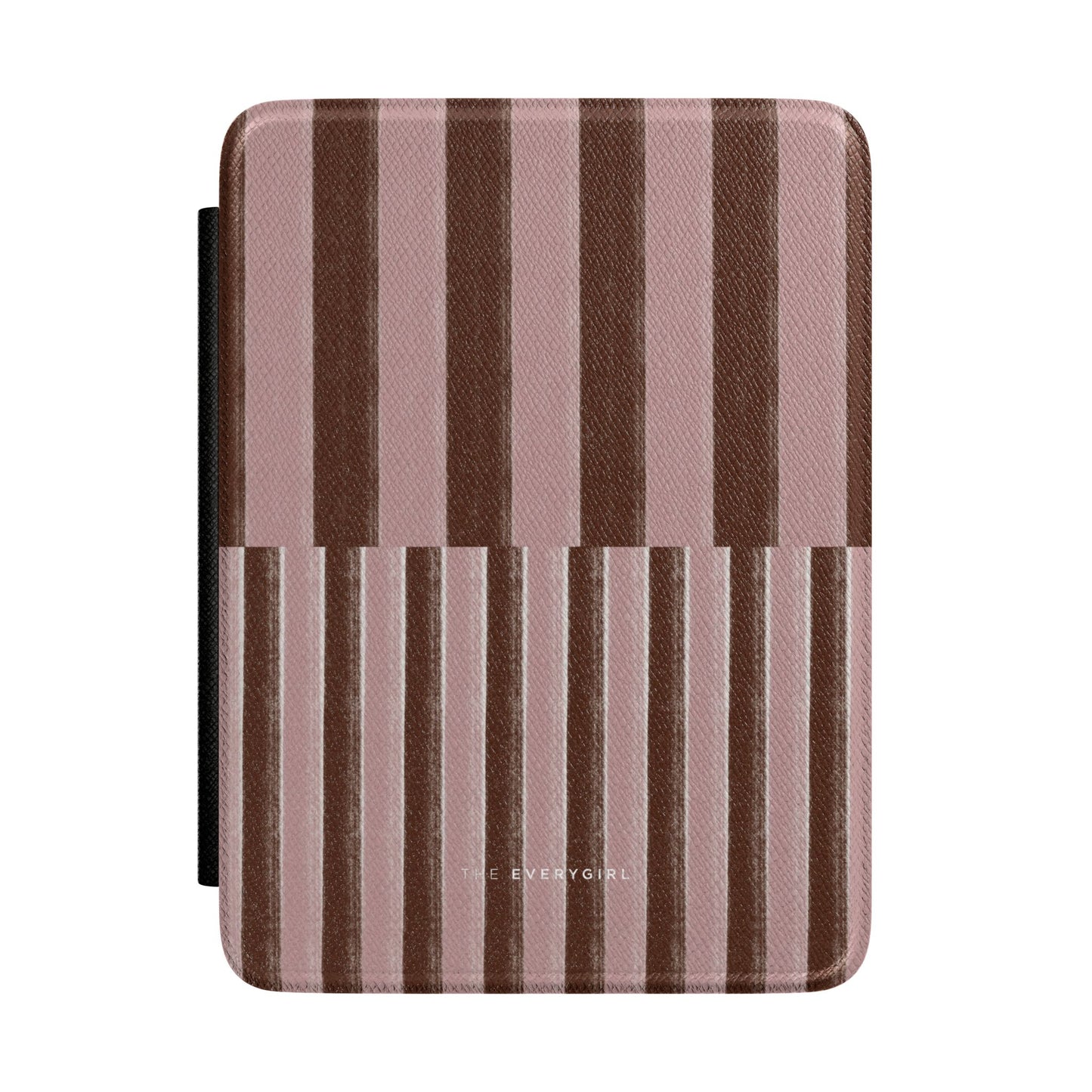 Pink and Brown Stripped Kindle Case
