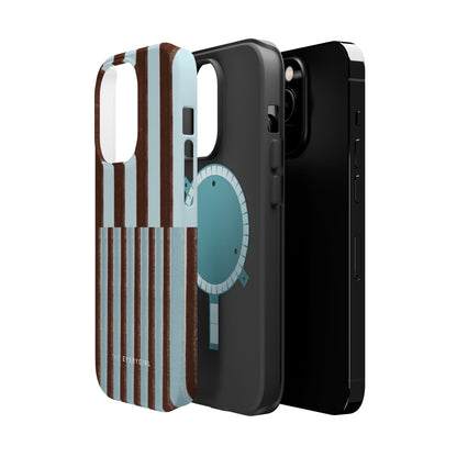 Blue & Brown Contrast Phone Case
