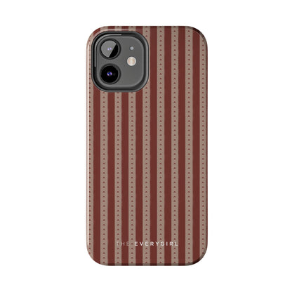 Muted Red Stripe IPhone Case