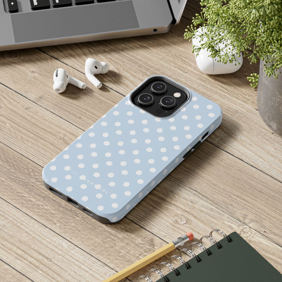 Blue & White Polka Dots Phone Case