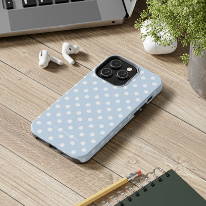 East Coast – Blue & White Polka Dots Phone Case