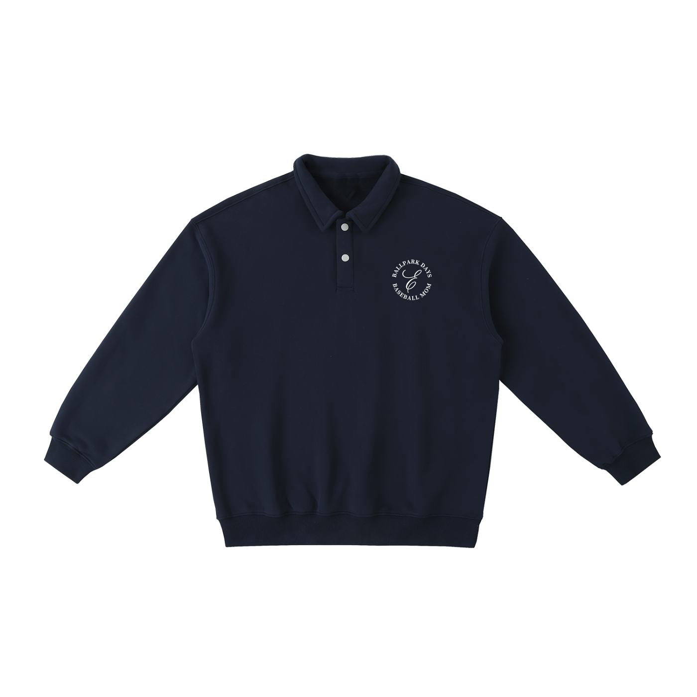 Baseball Mom Navy Polo Sweatshirt