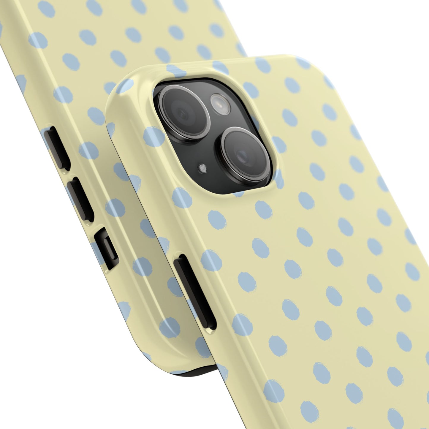 Third Coast – Yellow & Blue Polka Dots Phone Case