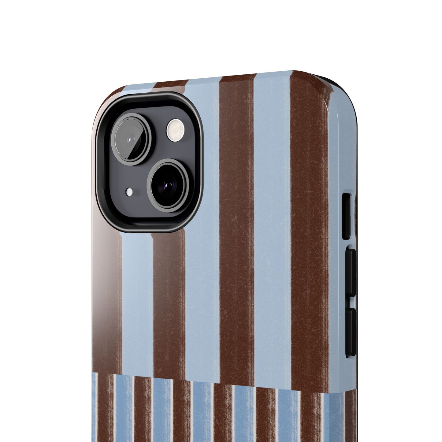 January Blue & Brown Phone Case