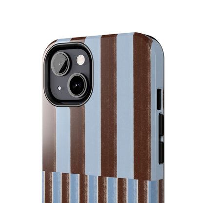 January Blue & Brown Phone Case
