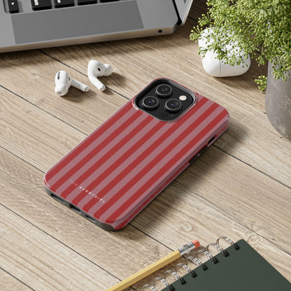 Red & Pink Stripes IPhone Case