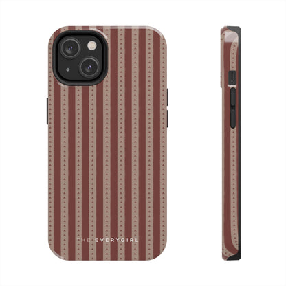 Muted Red Stripe IPhone Case