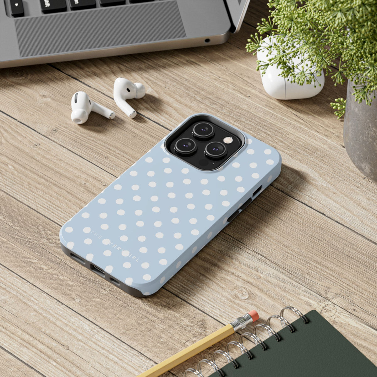 Blue & White Polka Dots Phone Case
