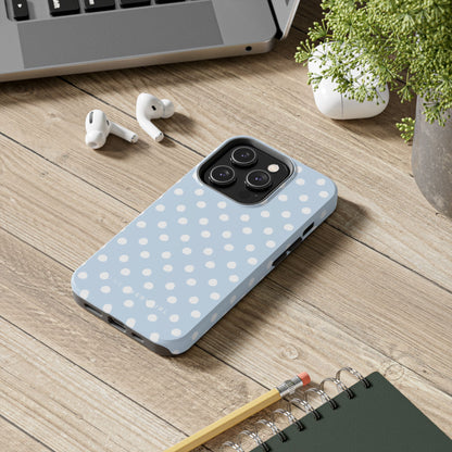 East Coast – Blue & White Polka Dots Phone Case