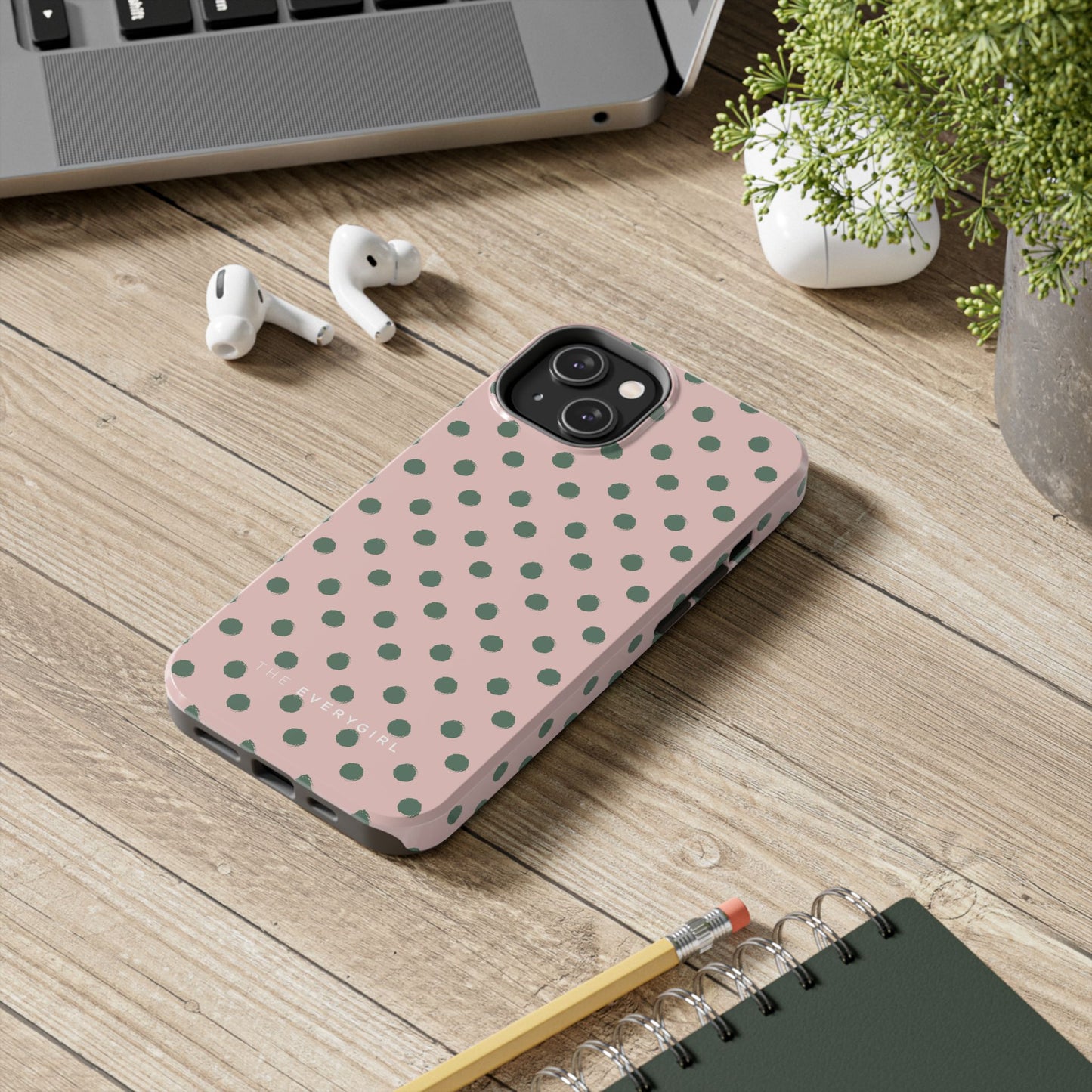 West Coast – Pink & Green Polka Dots Phone Case