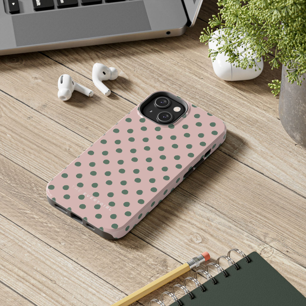 Pink & Green Polka Dots Phone Case
