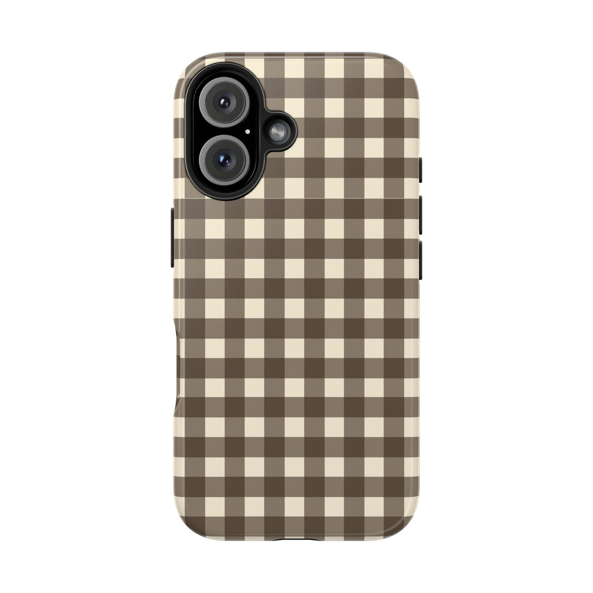 Brown Gingham Phone Case