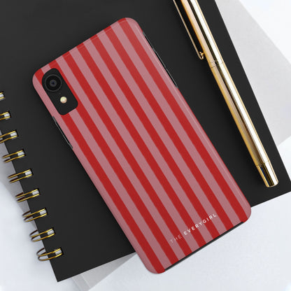 Red & Pink Stripes IPhone Case