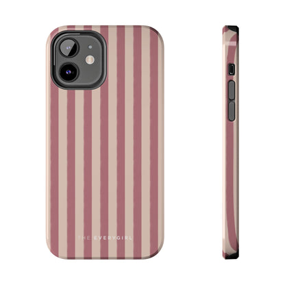 Tone on Tone Pink Stripes IPhone Case