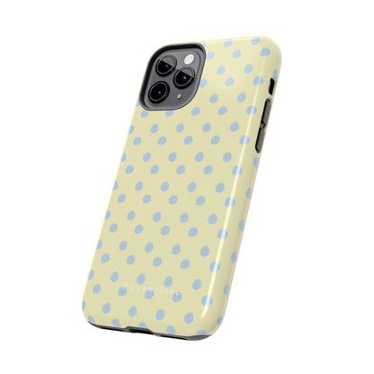 Third Coast – Yellow & Blue Polka Dots Phone Case
