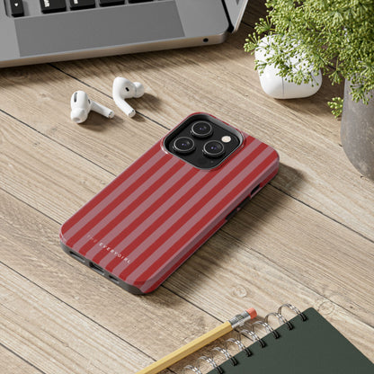 Red & Pink Stripes IPhone Case