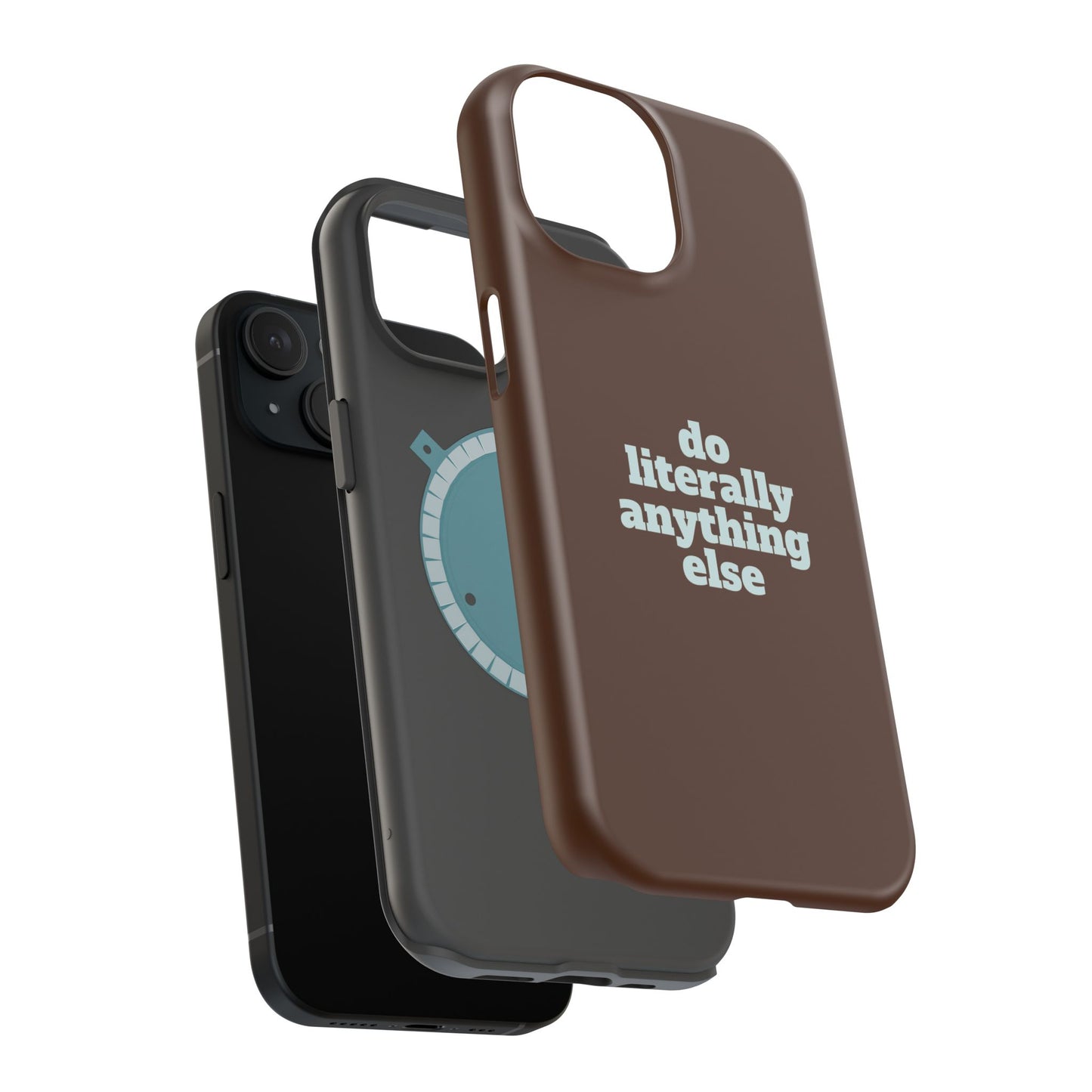 Do Literally Anything Else Brown & Blue Phone Case