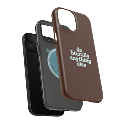 Do Literally Anything Else Brown & Blue Phone Case