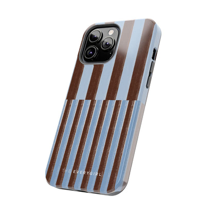 January Blue & Brown Phone Case