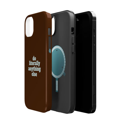 Do Literally Anything Else Brown & Blue Phone Case