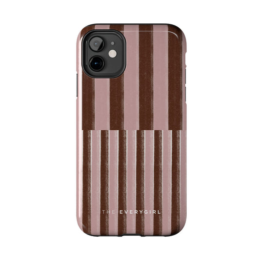 February Pink and Brown Phone Case