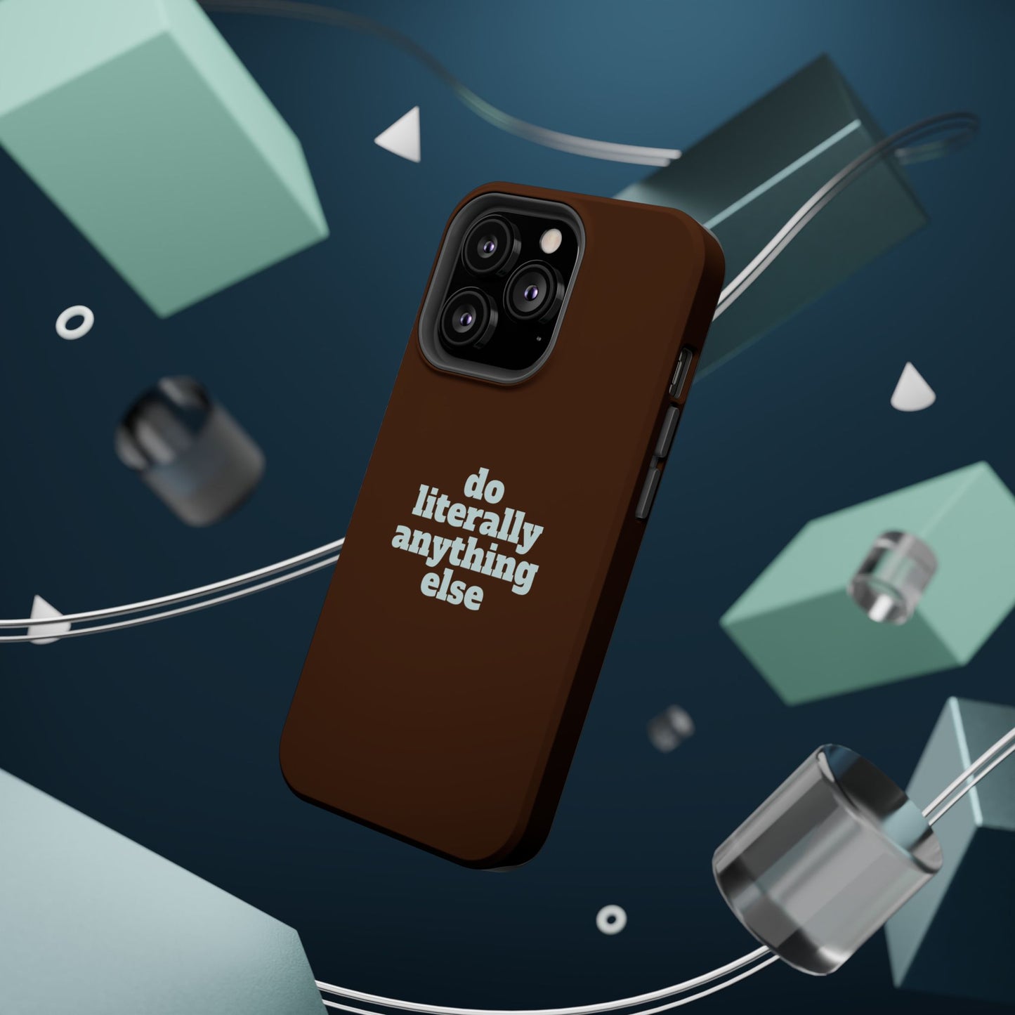Do Literally Anything Else Brown & Blue Phone Case