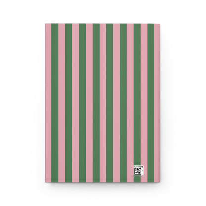 Pink & Green Stripped Journal