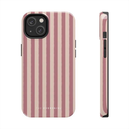 Tone on Tone Pink Stripes IPhone Case