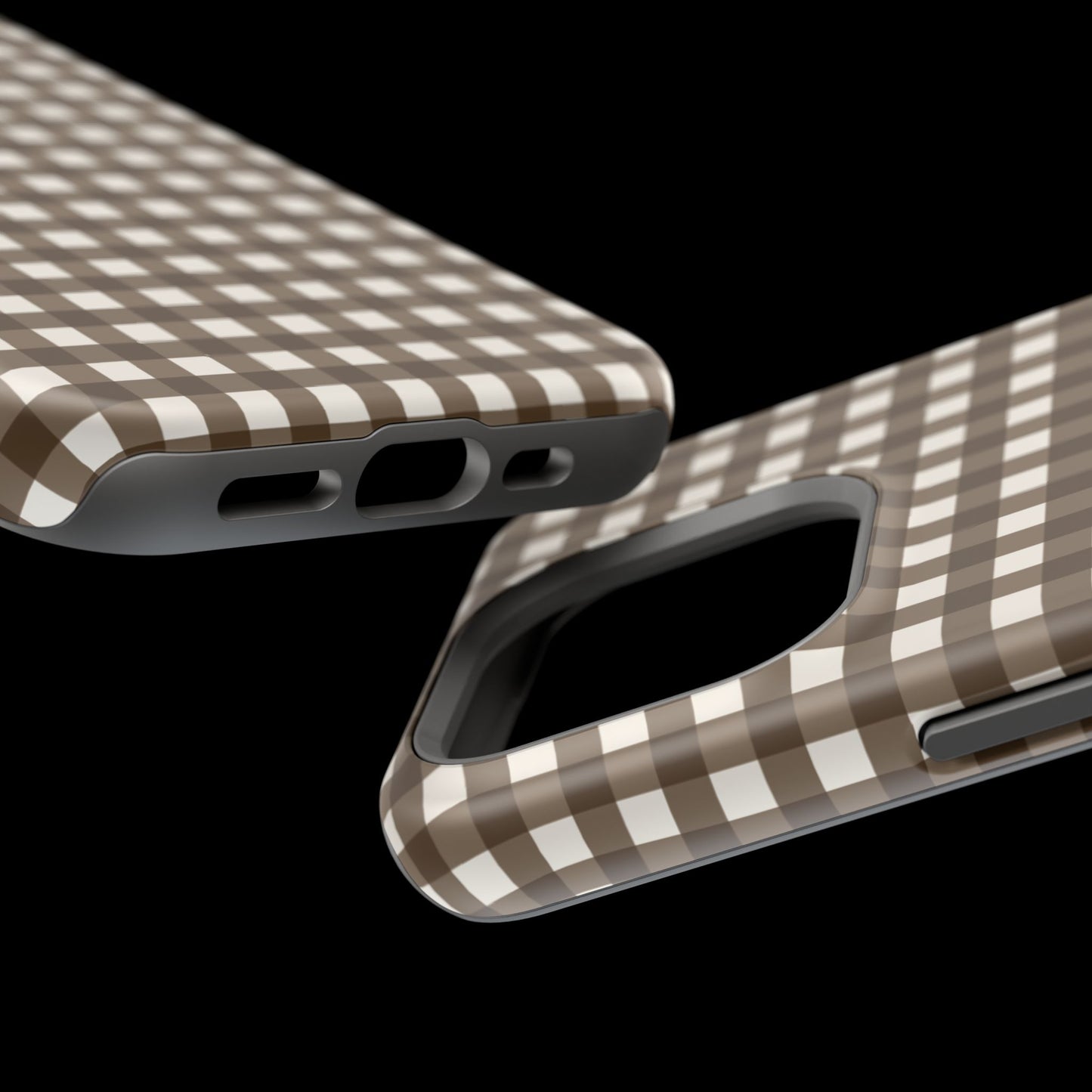 Brown Gingham Phone Case