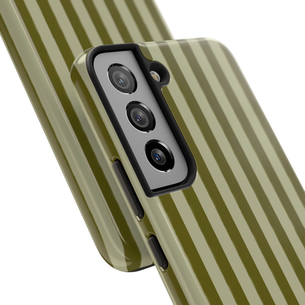 Tone on Tone Green Stripes IPhone Case