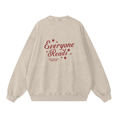 Beige Everyone Reads Oversized Sweatshirt