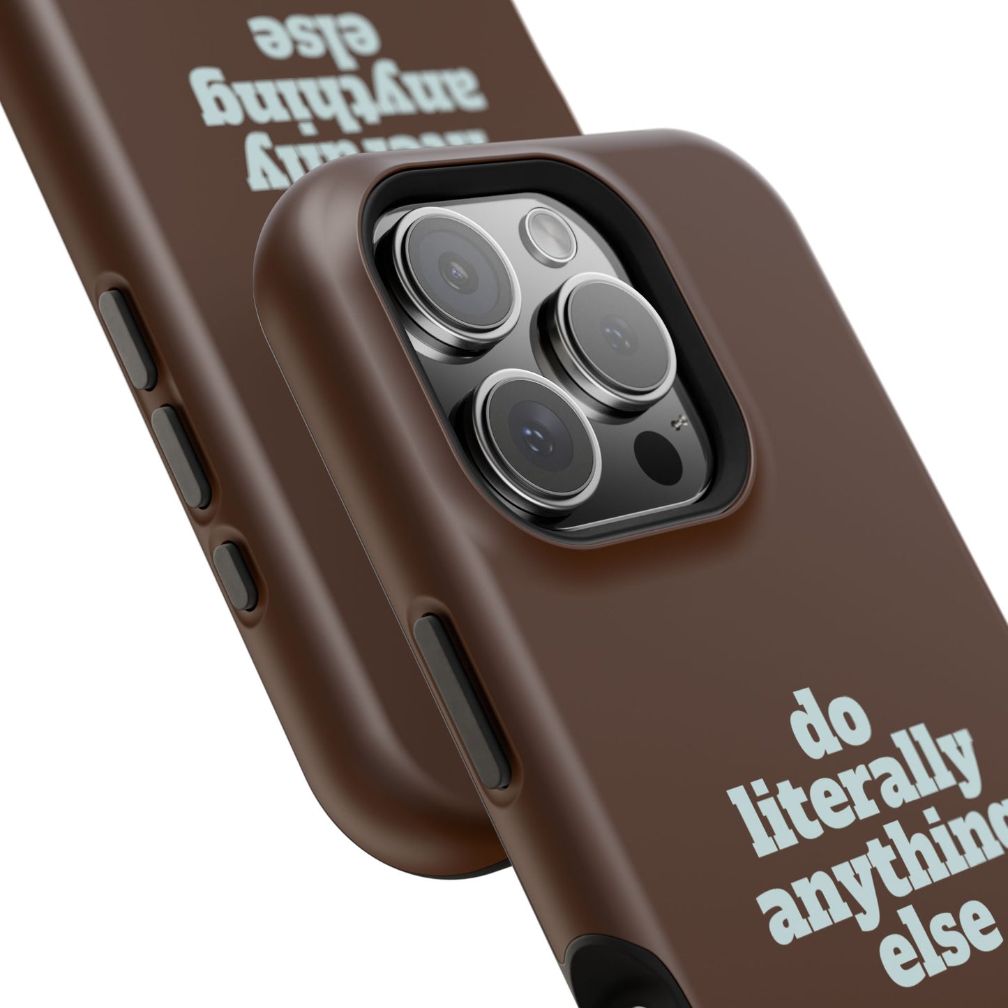 Do Literally Anything Else Brown & Blue Phone Case