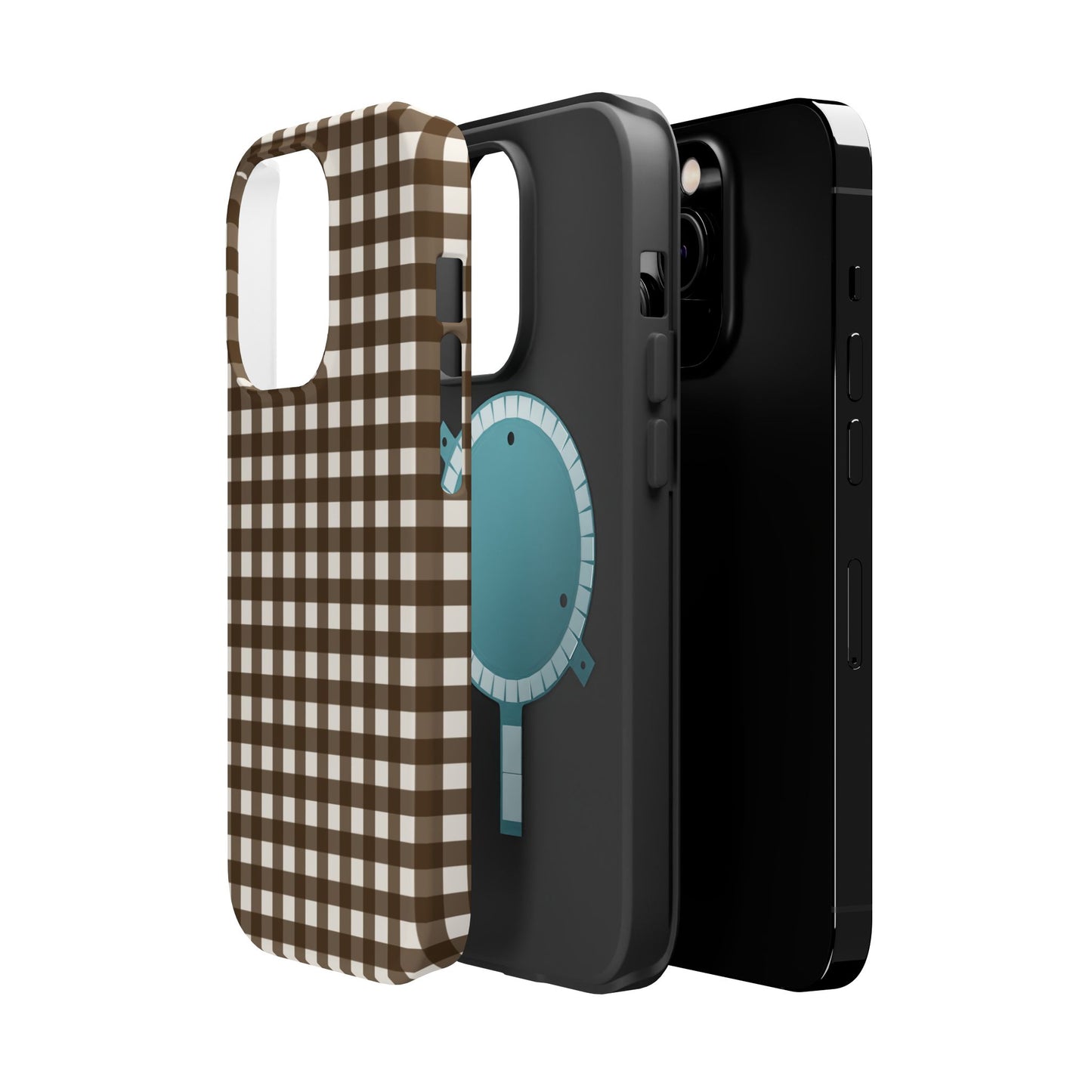 Brown Gingham Phone Case