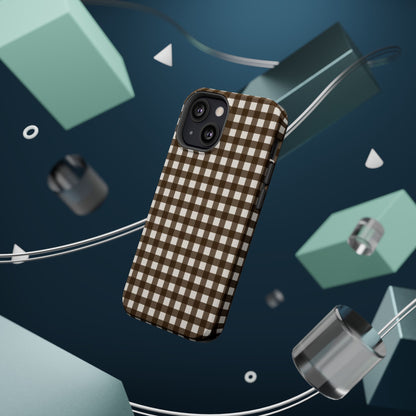 Brown Gingham Phone Case