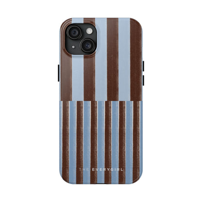 January Blue & Brown Phone Case