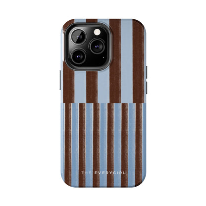 January Blue & Brown Phone Case