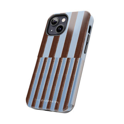 January Blue & Brown Phone Case