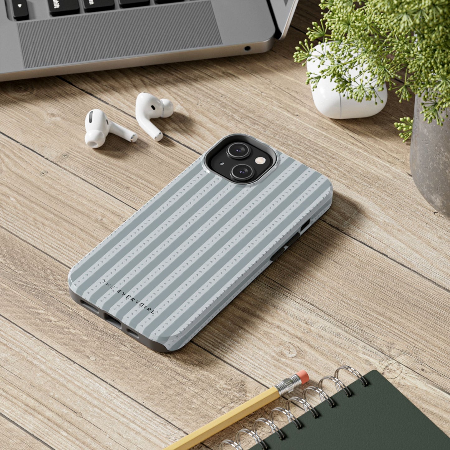 Muted Blue Stripe IPhone Case