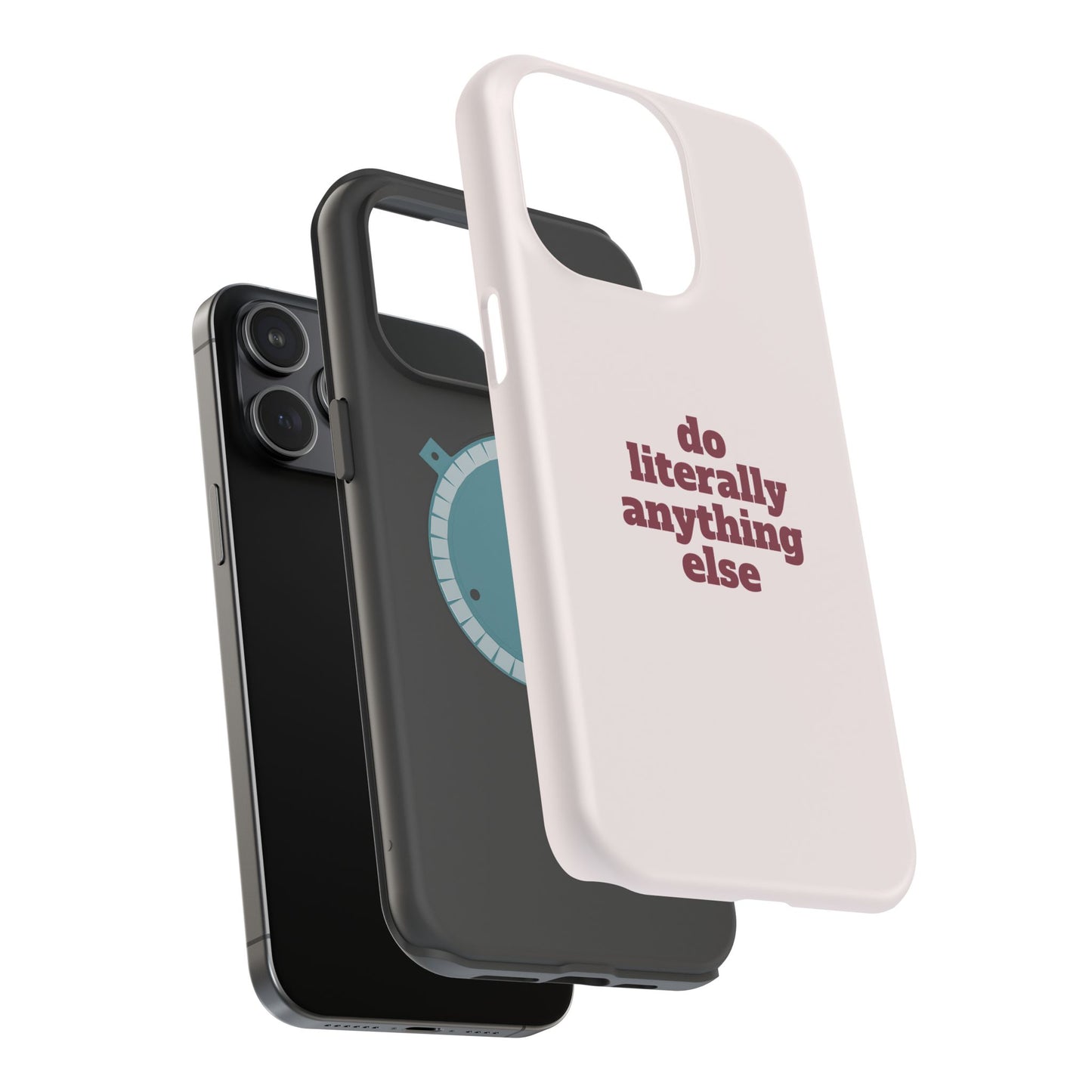 Do Literally Anything Else Burgundy Phone Case