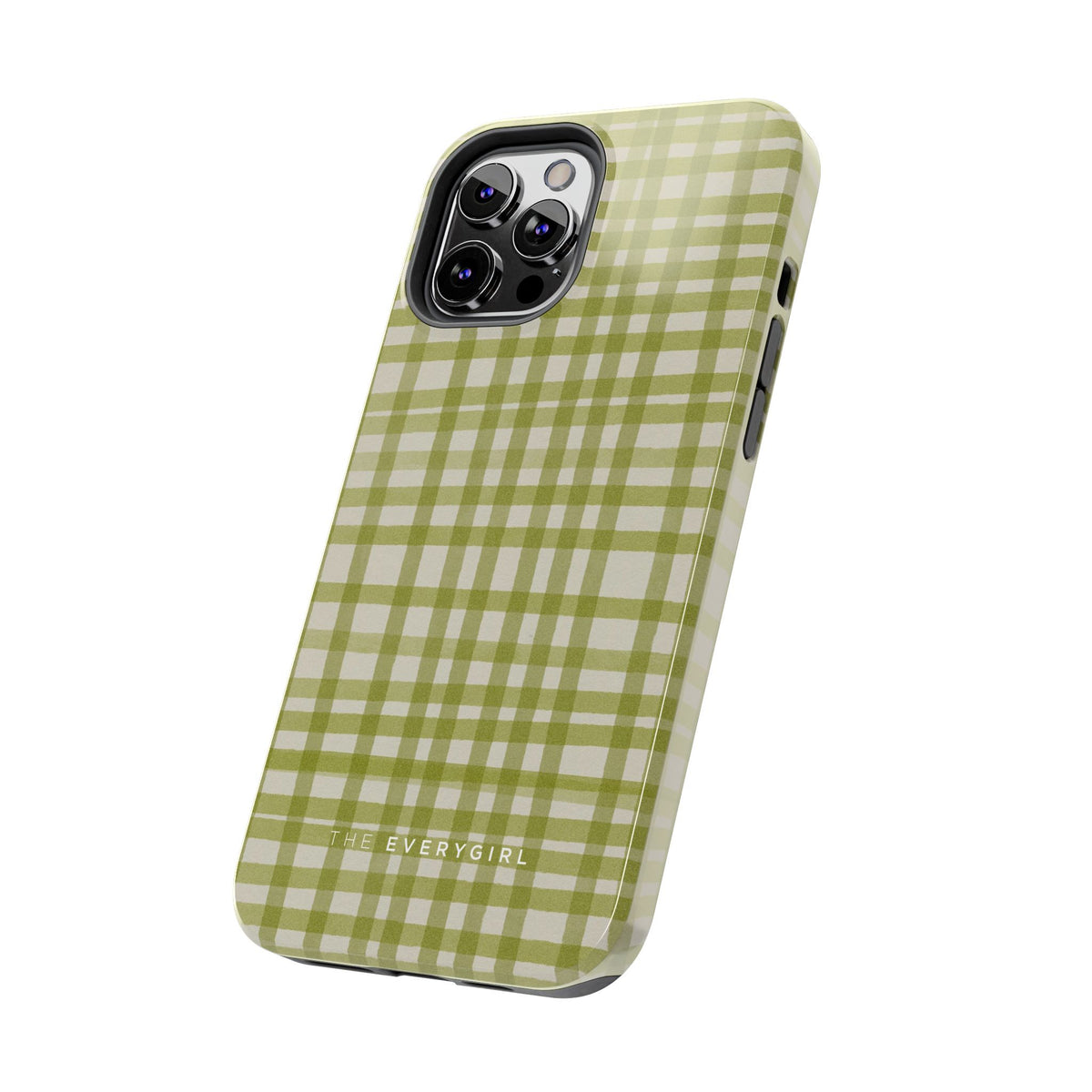 Green Gingham Phone Case