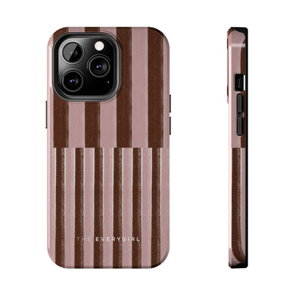 February Pink and Brown Phone Case