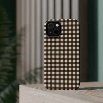 Brown Gingham Phone Case