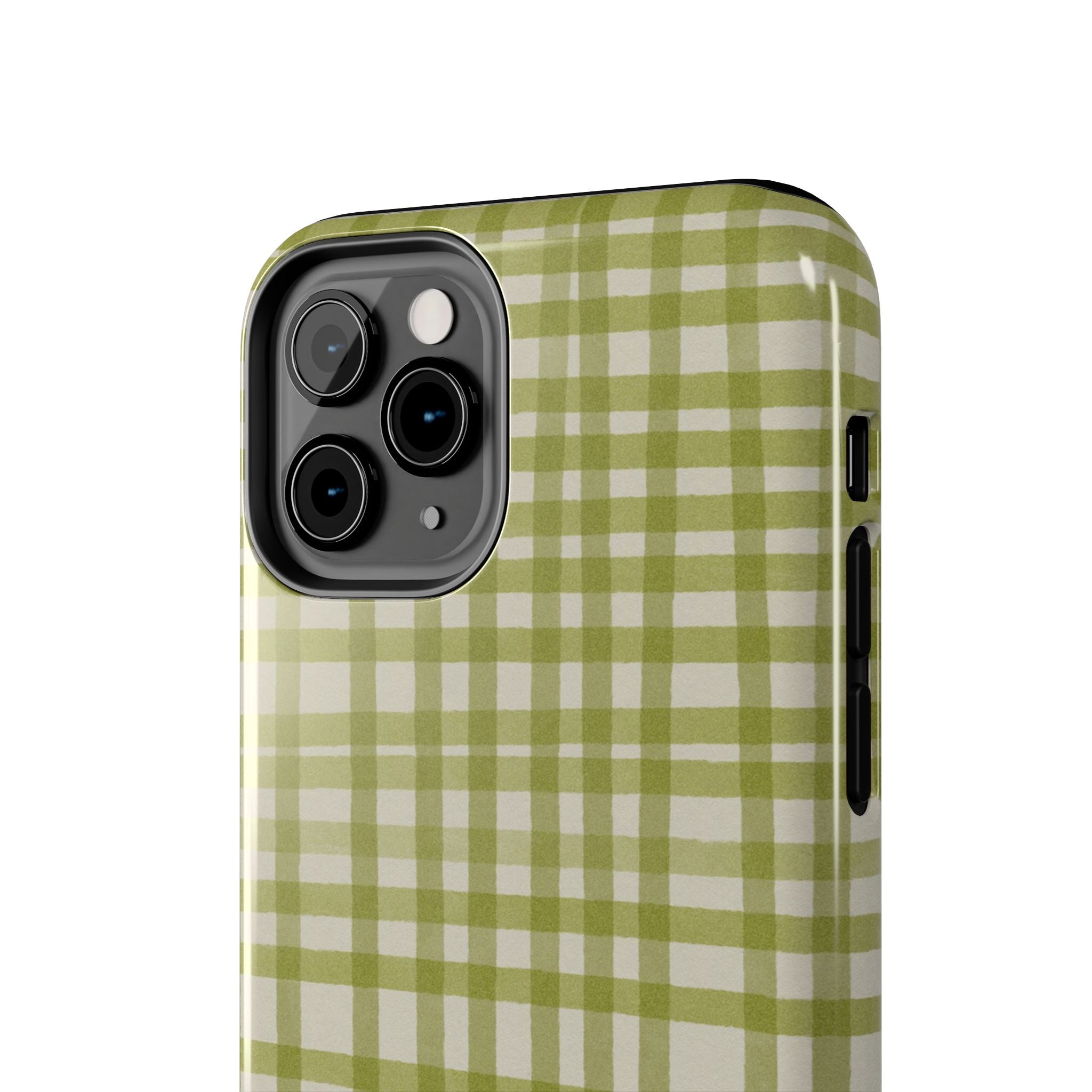 Green Gingham Phone Case