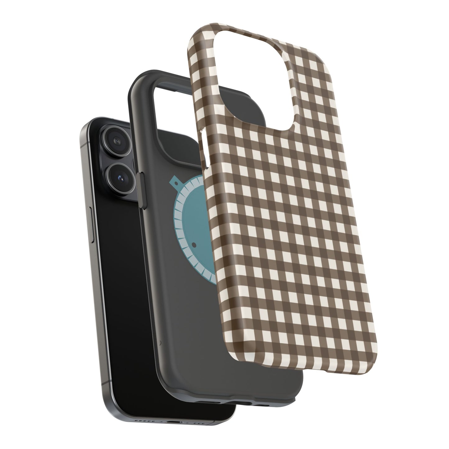 Brown Gingham Phone Case