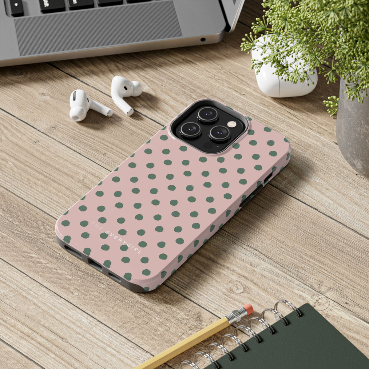 Pink & Green Polka Dots Phone Case