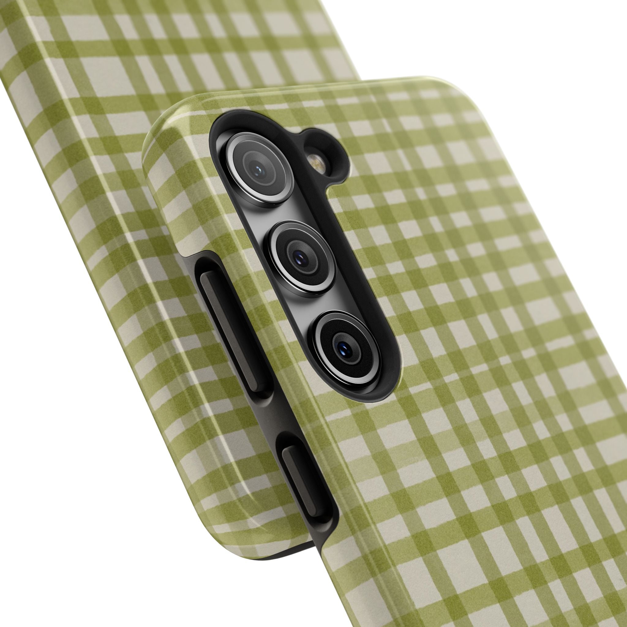 Green Gingham Phone Case